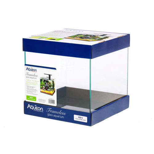 Aqueon - Frameless Cube Aquarium - Big Kahuna Tropical Fish