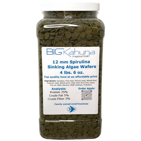 Big Kahuna Bulk Algae Wafer Spirulina Disk Small 12MM