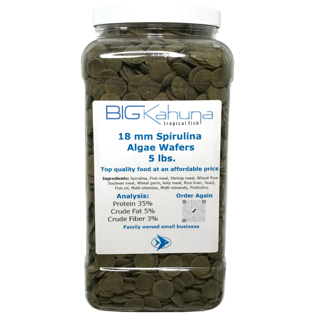 Big Kahuna Bulk Algae Wafer Spirulina Disk Large 18MM