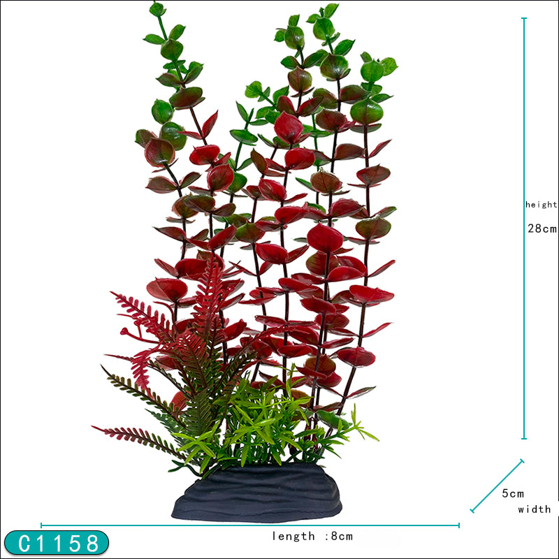 cheap plastic fish tank plants Big Kahuna 11 inch Small Base Plastic Plants