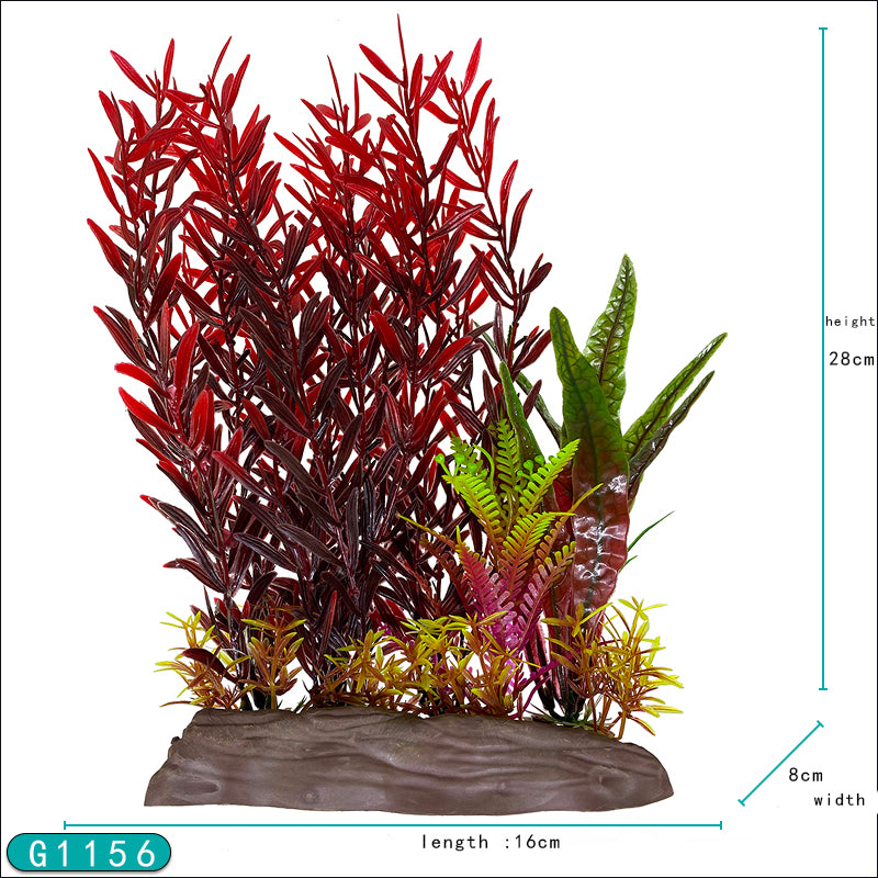 plastic plants aquarium Big Kahuna 11 inch Large Base Plastic Plants – Big Kahuna Tropical Fish