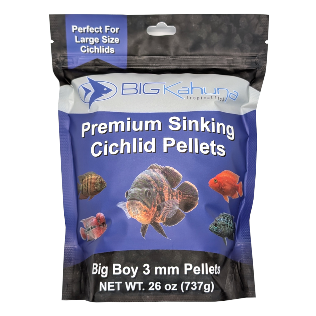 Big Kahuna Big Boy Sinking Cichlid Pellets 3mm