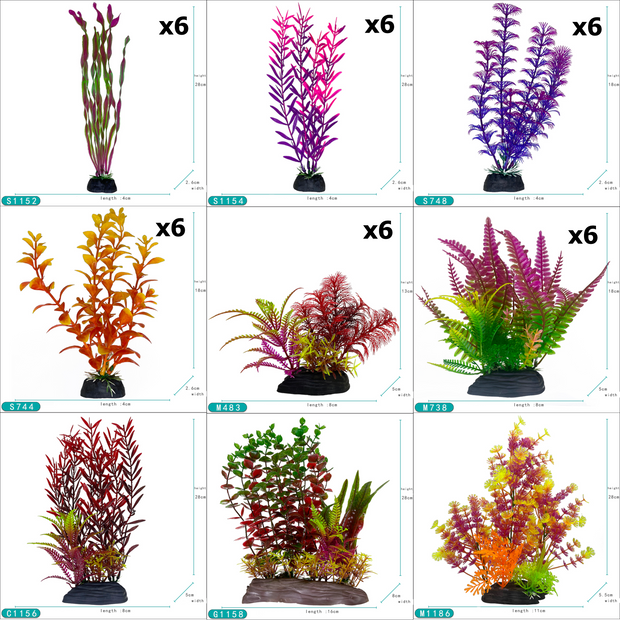 Big Kahuna - Colorful Plastic Plant Variety Pack (39 pieces)