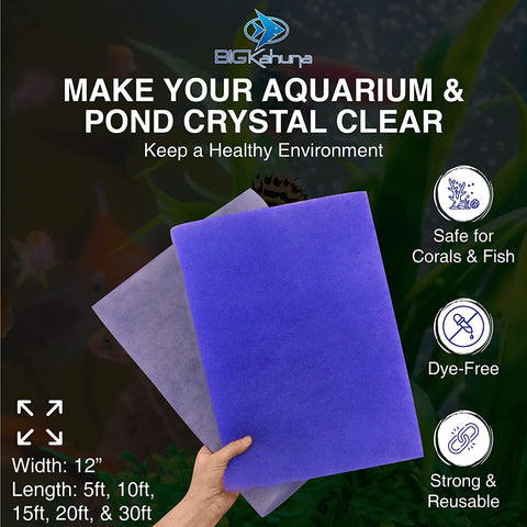 Bonded Filter Media Floss Roll Wet/Dry Sump Pads - Big Kahuna Tropical Fish