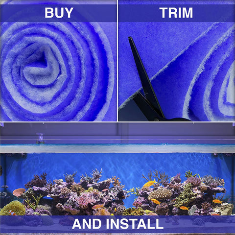 Bonded Filter Media Floss Roll Wet/Dry Sump Pads - Big Kahuna Tropical Fish