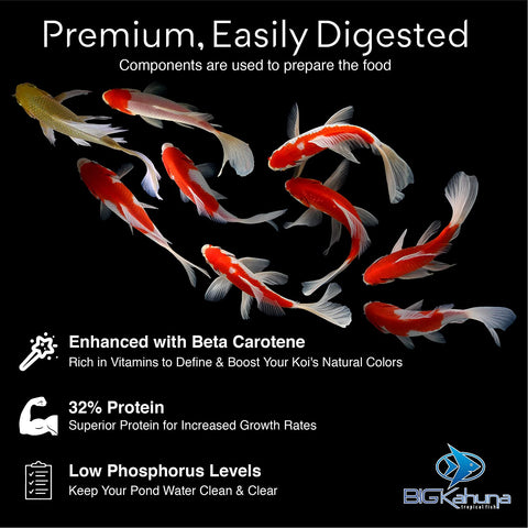 Big Kahuna Premium Koi Food - Big Kahuna Tropical Fish
