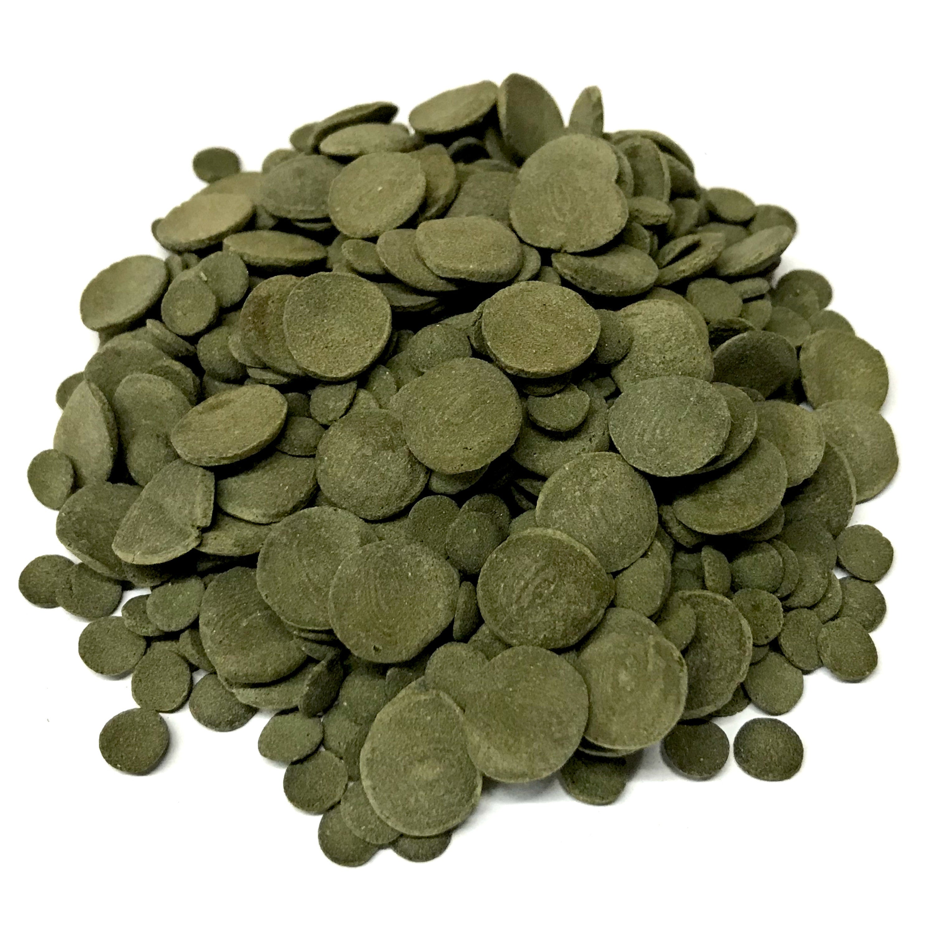 Tropical Green Algae Wafers – Plantaardige Voerwafers Voor Algenetende Vissen, Met Spirulina, Zinkend, Per Stuk Verpakt