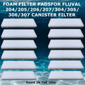 12 Pack Foam Filter Pads For Fluval 204/205/206/207/304/305/306/307 Canister Filter - Big Kahuna Tropical Fish