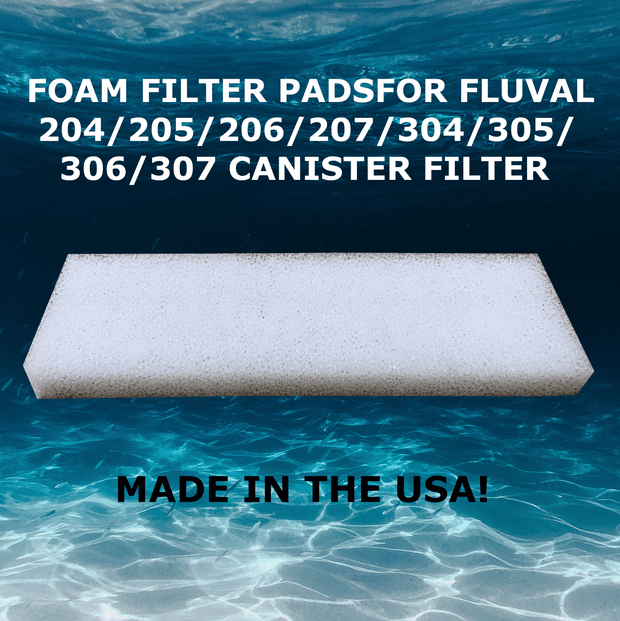 12 Pack Foam Filter Pads For Fluval 204/205/206/207/304/305/306/307 Canister Filter - Big Kahuna Tropical Fish