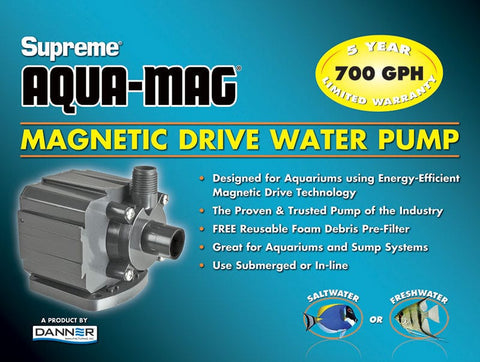 SUPREME AQUA-MAG MAGNETIC DRIVE WATER PUMPS - Big Kahuna Tropical Fish