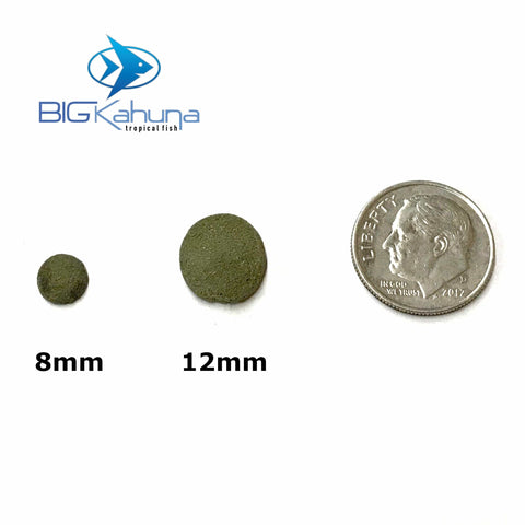 Big Kahuna Bulk Algae Wafer Spirulina Disc Tiny 8MM - Big Kahuna Tropical Fish