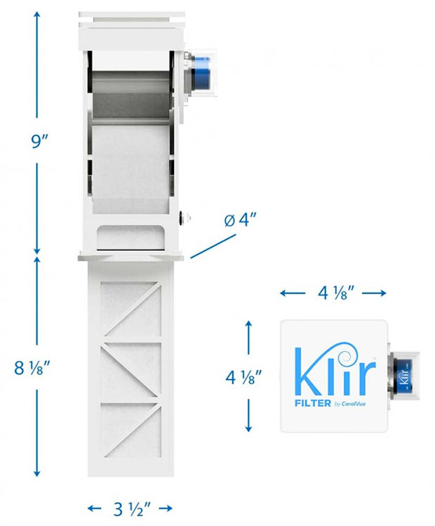 KLIR FILTER DI-7 - DROP-IN FILTER FLEECE ROLLER (7 INCH) - Big Kahuna Tropical Fish