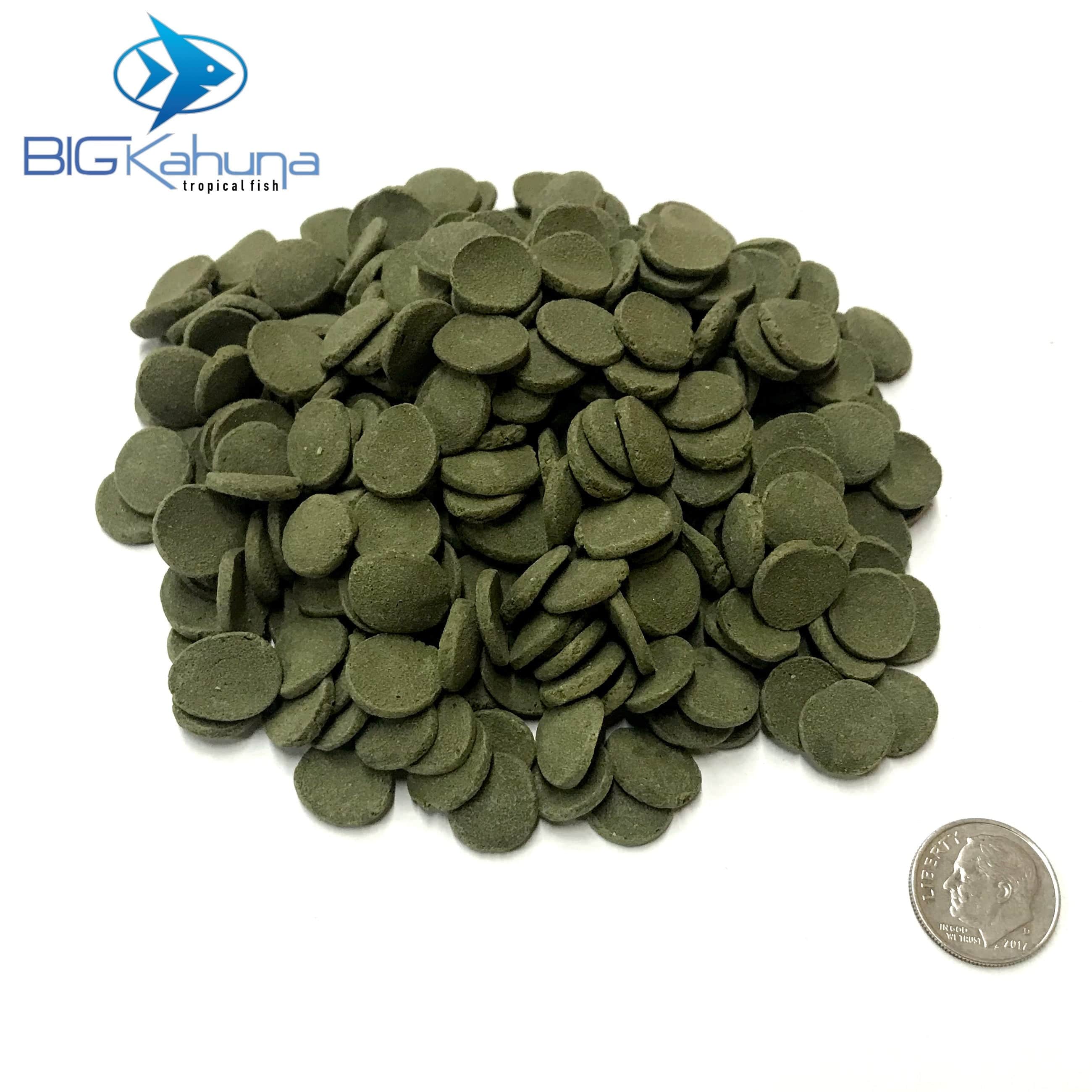 Big Kahuna Bulk Algae Wafer Spirulina Disk Small 12MM - Big Kahuna Tropical Fish