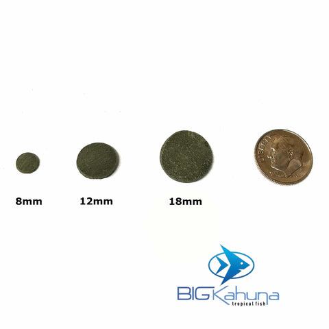 Big Kahuna Bulk Algae Wafer Spirulina Disk Small 18MM - Big Kahuna Tropical Fish