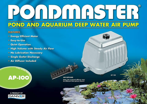 Danner Supreme Pondmaster Air Pump AP 100 Aerator - Big Kahuna Tropical Fish