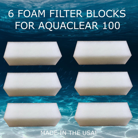 Six Pack Foam Filter Pads For Aquaclear 110/500 - Big Kahuna Tropical Fish