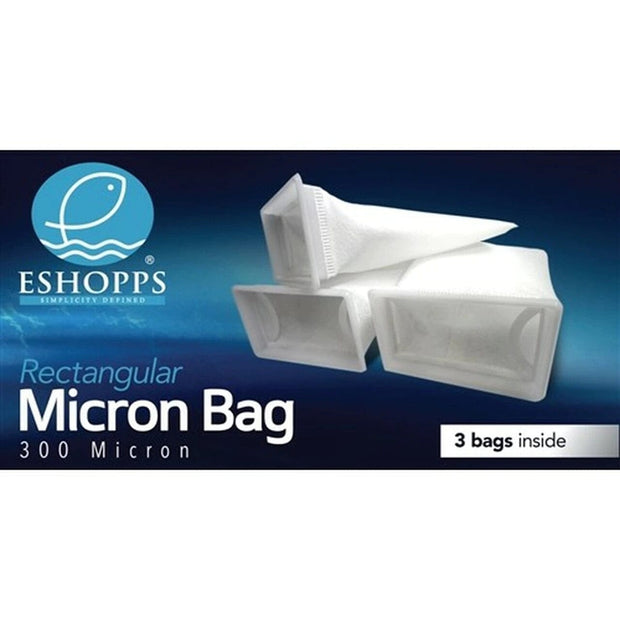 Eshopps 300 Micron Rectangular Filter Sock - 3 Pack - Big Kahuna Tropical Fish